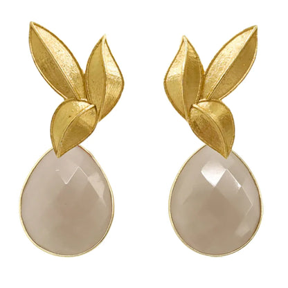 Set Matrix Pendientes Desmontables Laguén y Tear Beige