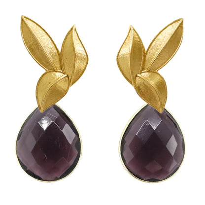 Set Matrix Pendientes Desmontables Laguén y Tear Berenjena