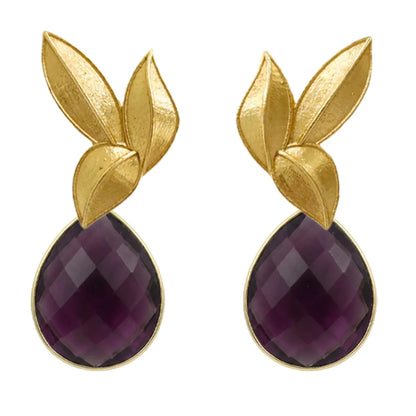 Set Matrix Pendientes Desmontables Laguén y Tear Morado