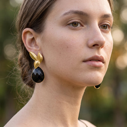 Set Matrix Pendientes Desmontables Laguén y Tear Negro