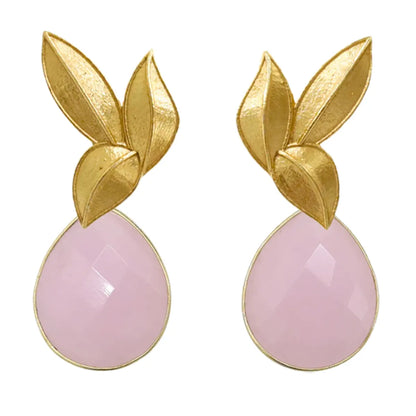 Set Matrix Pendientes Desmontables Laguén y Tear Rosa