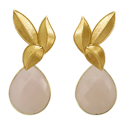 Set Matrix Pendientes Desmontables Laguén y Tear Rosa Palo