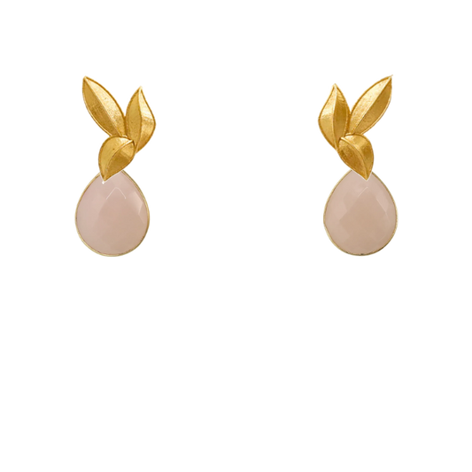 Set Matrix Pendientes Desmontables Laguén y Tear Rosa Palo