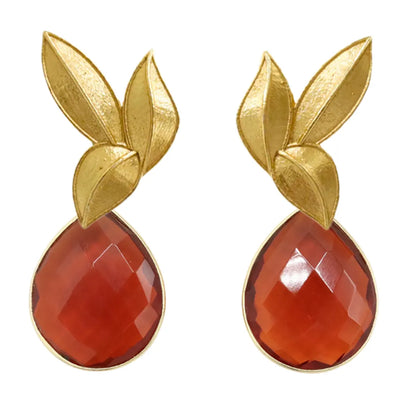 Set Matrix Pendientes Desmontables Laguén y Tear Terracota Cristal