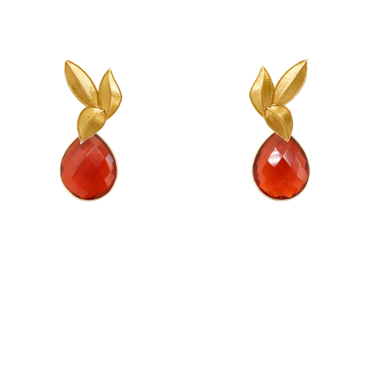 Set Matrix Pendientes Desmontables Laguén y Tear Terracota Cristal