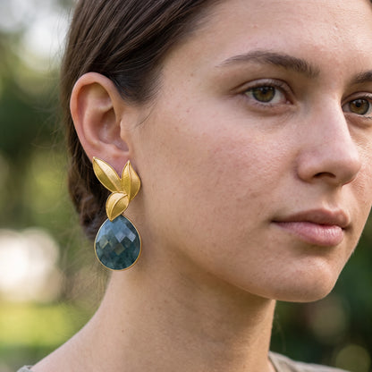 Set Matrix Pendientes Desmontables Laguén y Tear Verde Cerceta