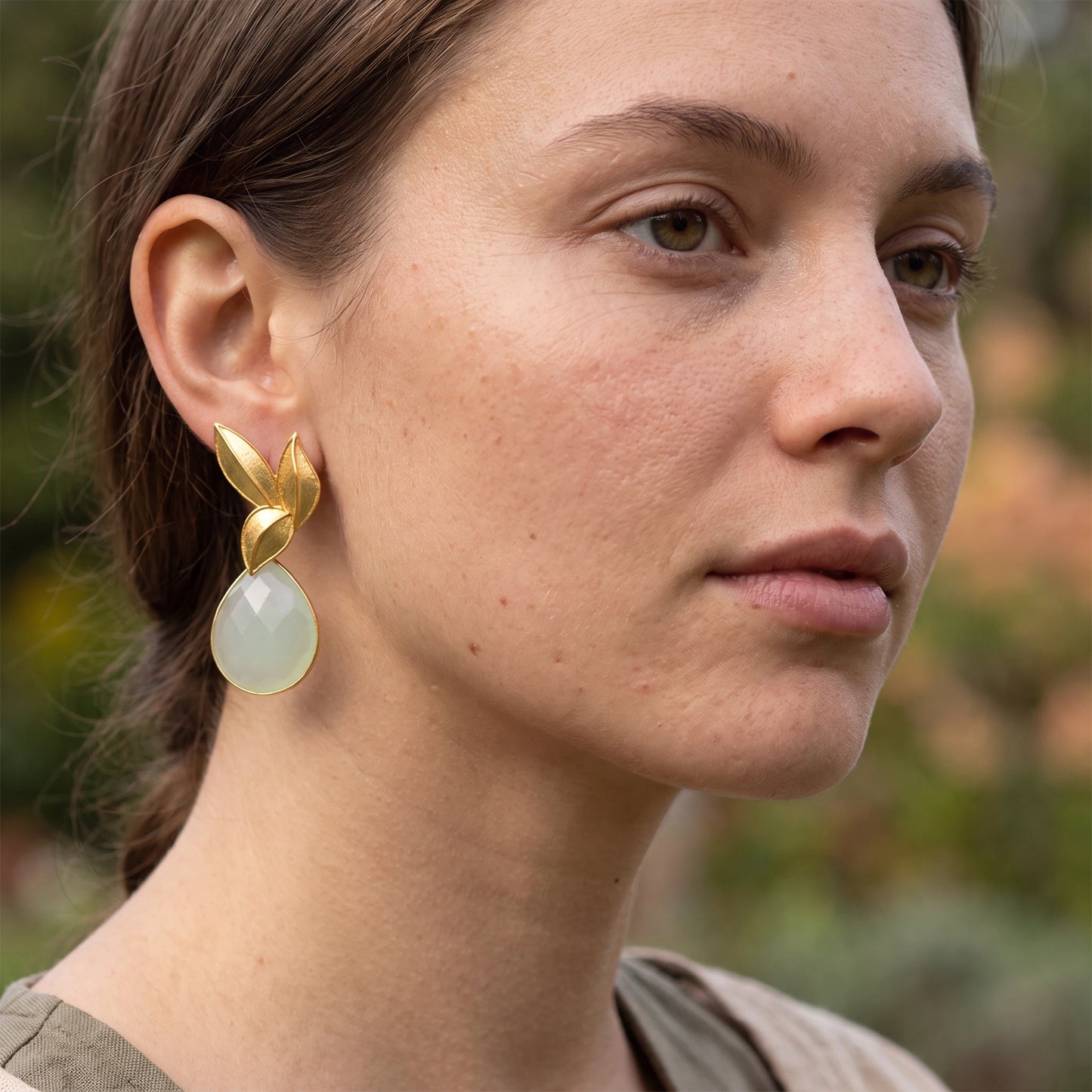 Set Matrix Pendientes Desmontables Laguén y Tear Verde Claro Mint