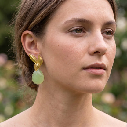 Set Matrix Pendientes Desmontables Laguén y Tear Verde Claro