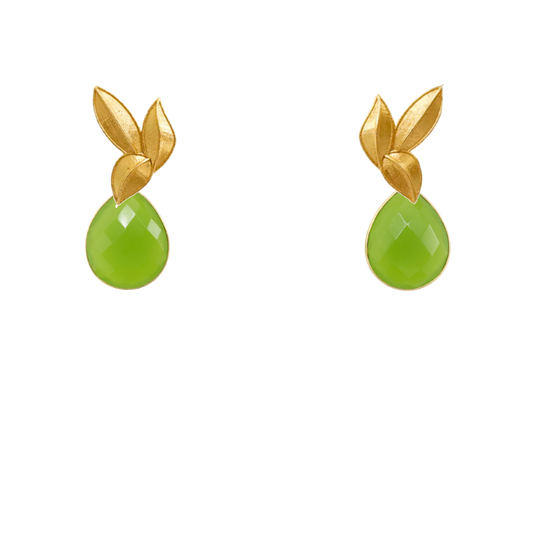 Set Matrix Pendientes Desmontables Laguén y Tear Verde Lima Pistacho