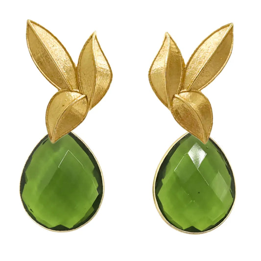 Set Matrix Pendientes Desmontables Laguén y Tear Verde Oliva
