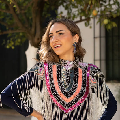 Set Matrix Pendientes Genís Big y Tear Azul Lapislazuli