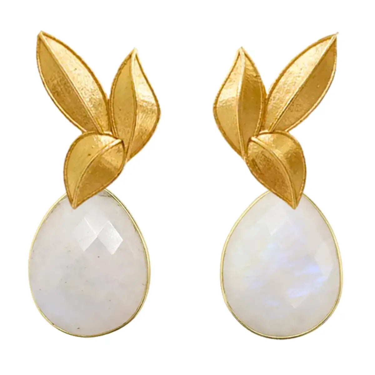 Matrix Set Earrings Laguén and Tear Moonstone