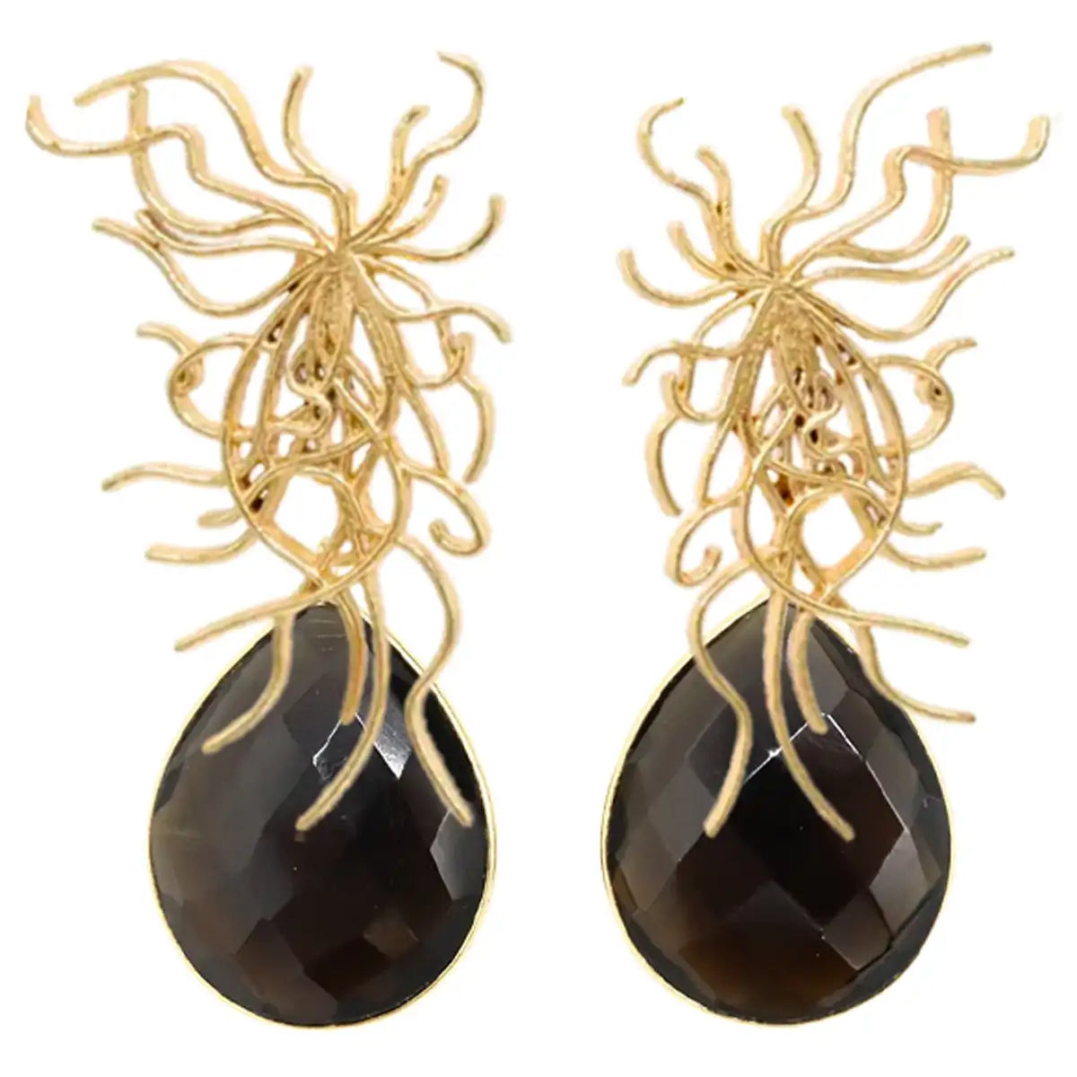Matrix Set Medún and Tear Earrings Black