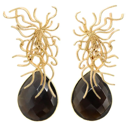 Matrix Set Medún and Tear Earrings Black