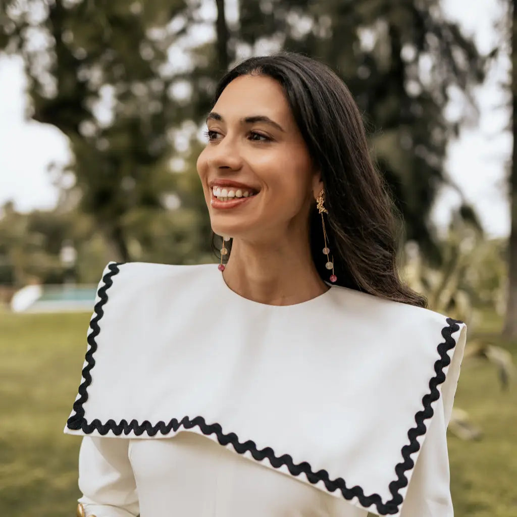 Set Matrix Pendientes Oslín y Balls Rosados y crema