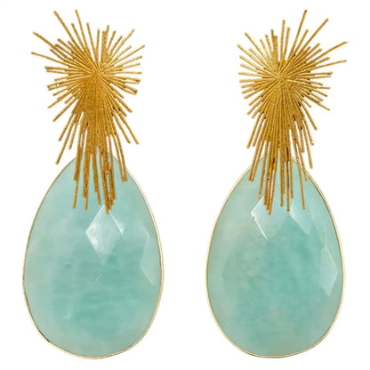 Matrix Set Sancén and Elix XL Green Earrings