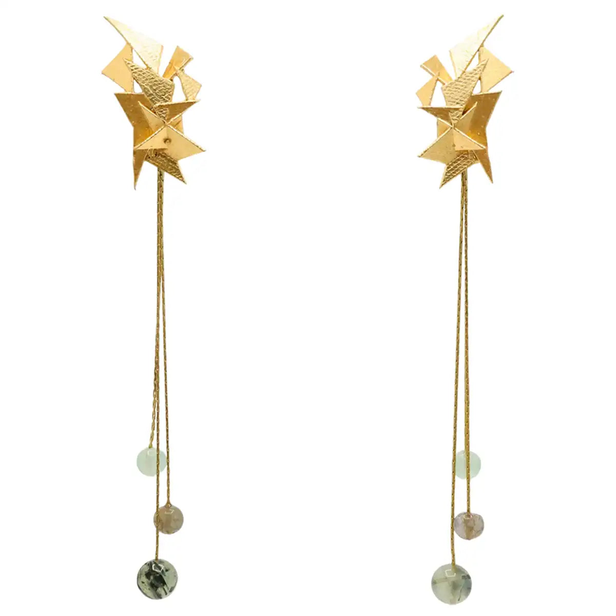 Set Matrix Pendientes Sarén y Balls Verde agua y Gris