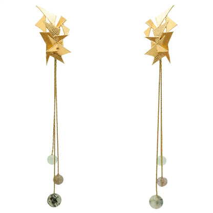 Set Matrix Pendientes Sarén y Balls Verde agua y Gris