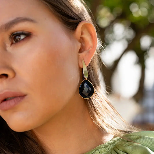 Set Matrix Pendientes Zadén y Tear Negro