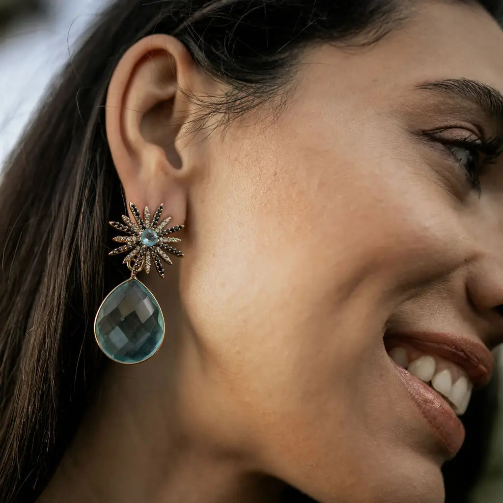 Matrix Down Tear Azul turquesa cristal