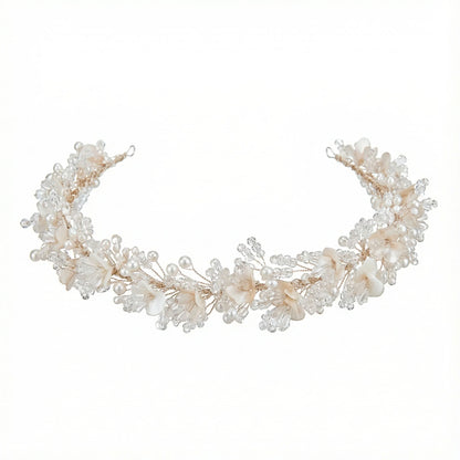 Tocado Azahar Perlas