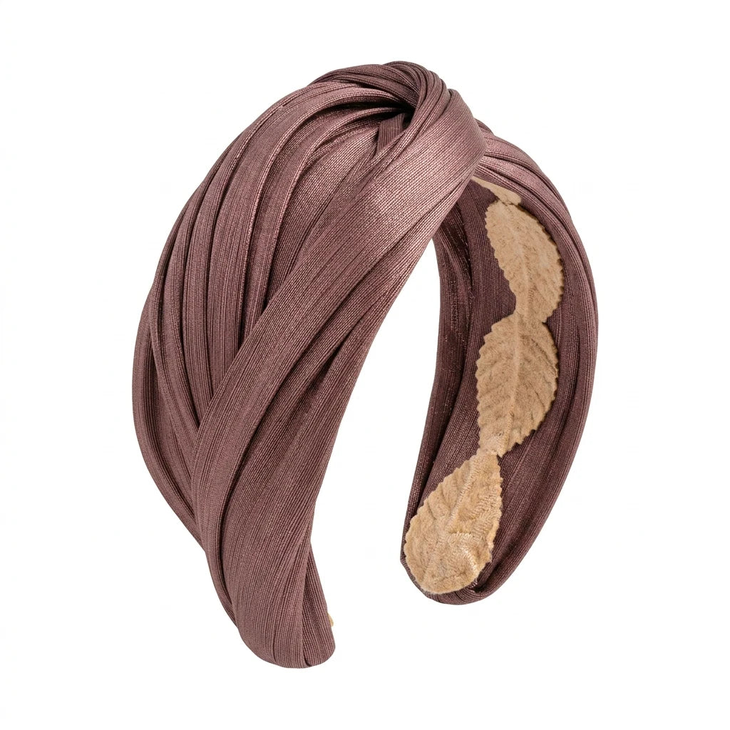 Tocado Diadema Bina Marrón chocolate