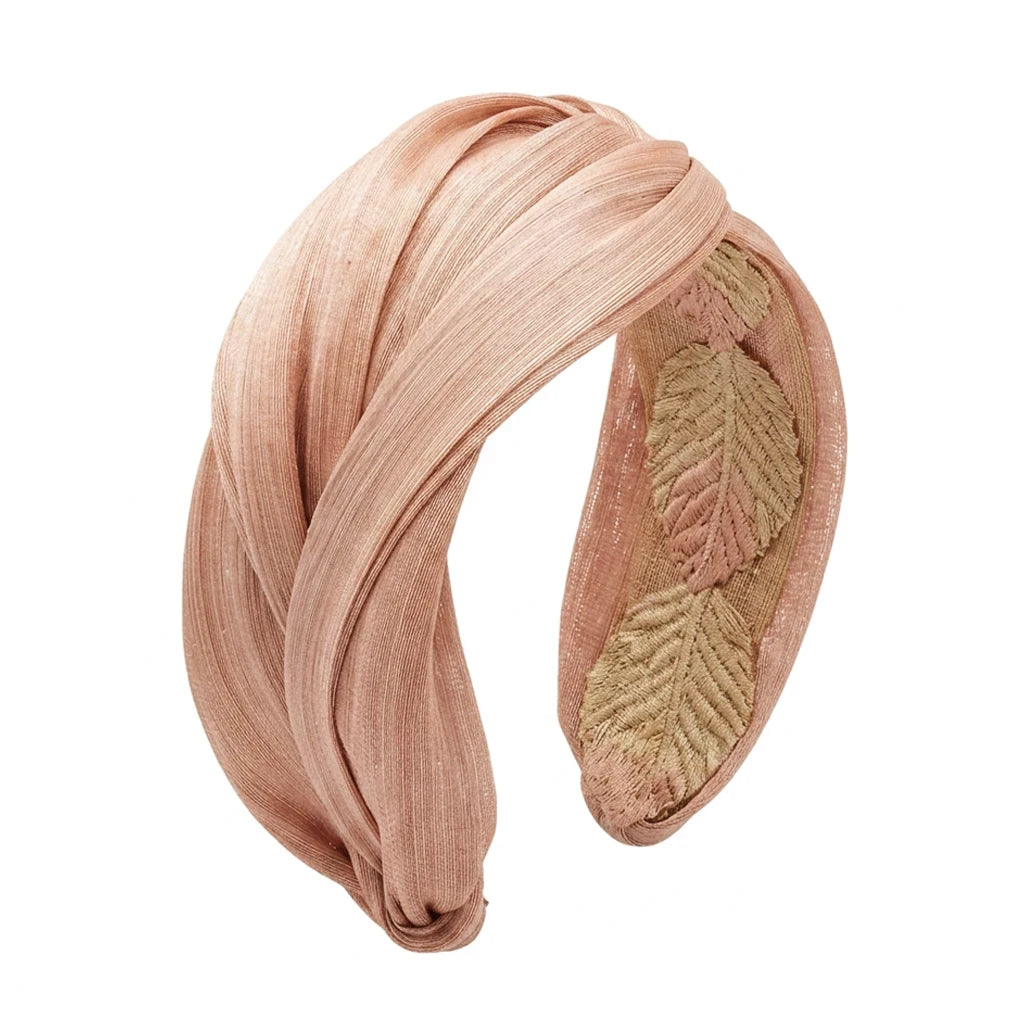 Tocado Diadema Bina Rosa nude