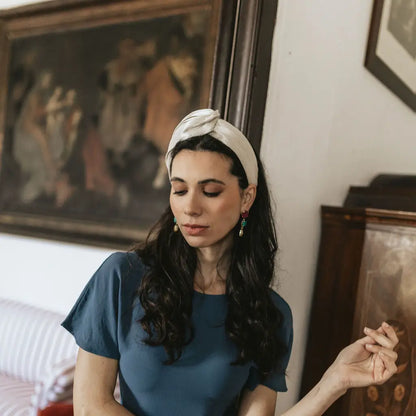 Tocado Diadema Bina Beige
