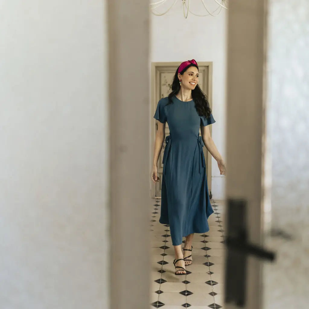 Tocado Diadema Lora Fucsia
