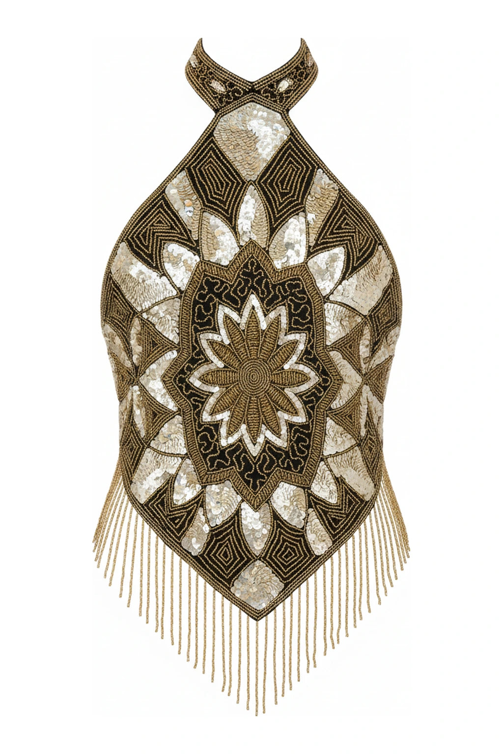 Top Joya Alhena Dorado y Bronce