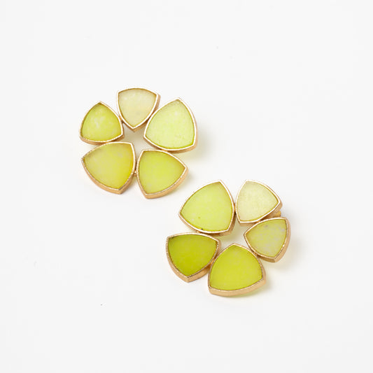 Pendientes Flor Batres Ed. Limitada Verde Lima