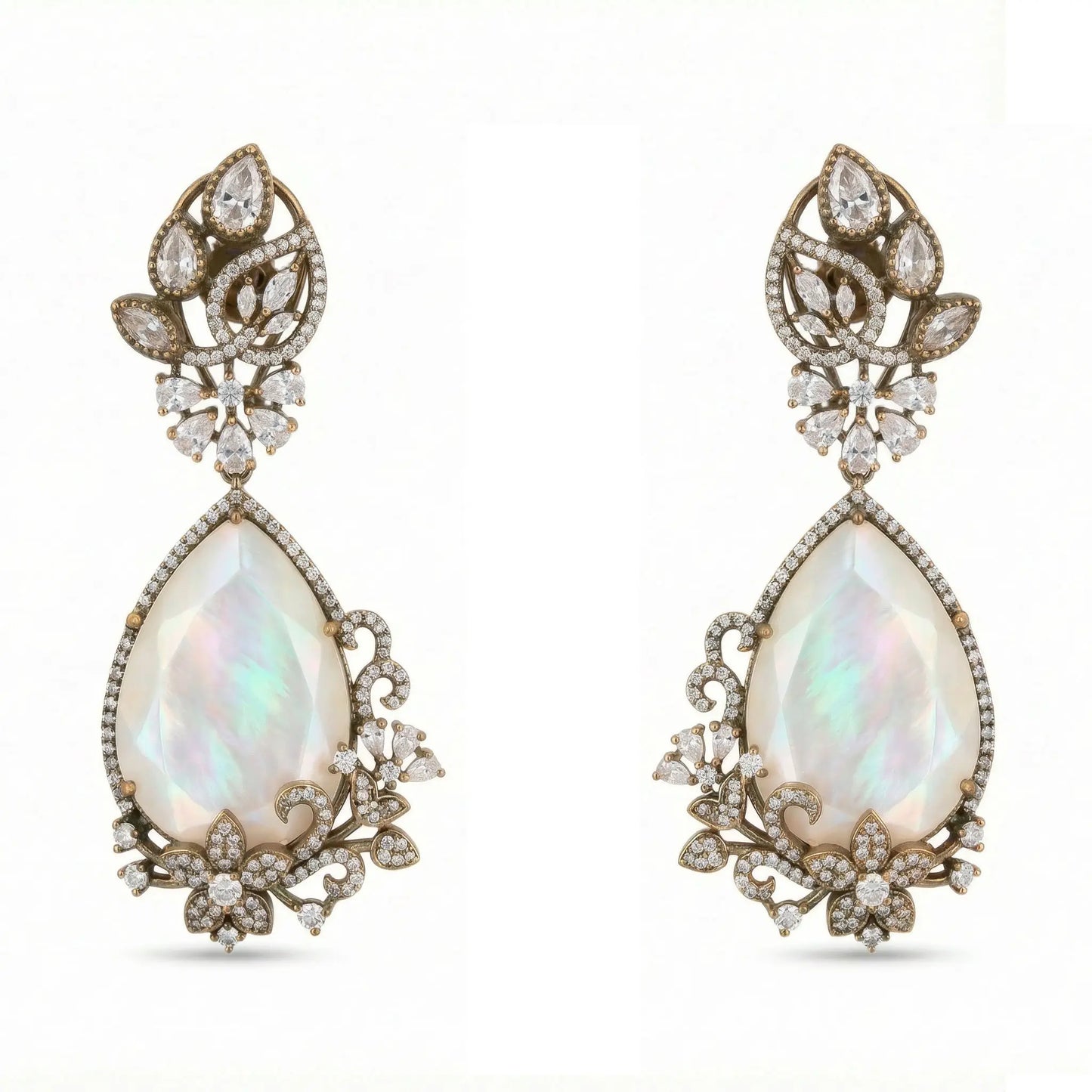 Venta Flash Vintage Pendientes Poe Ed. Limitada Shine Blanco