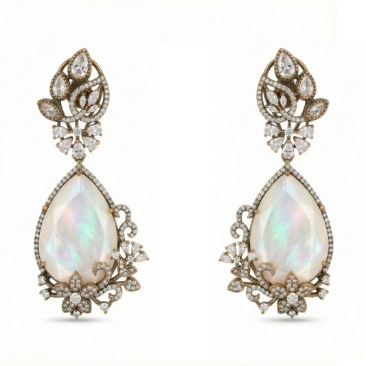 Venta Flash Vintage Pendientes Poe Ed. Limitada Shine Blanco