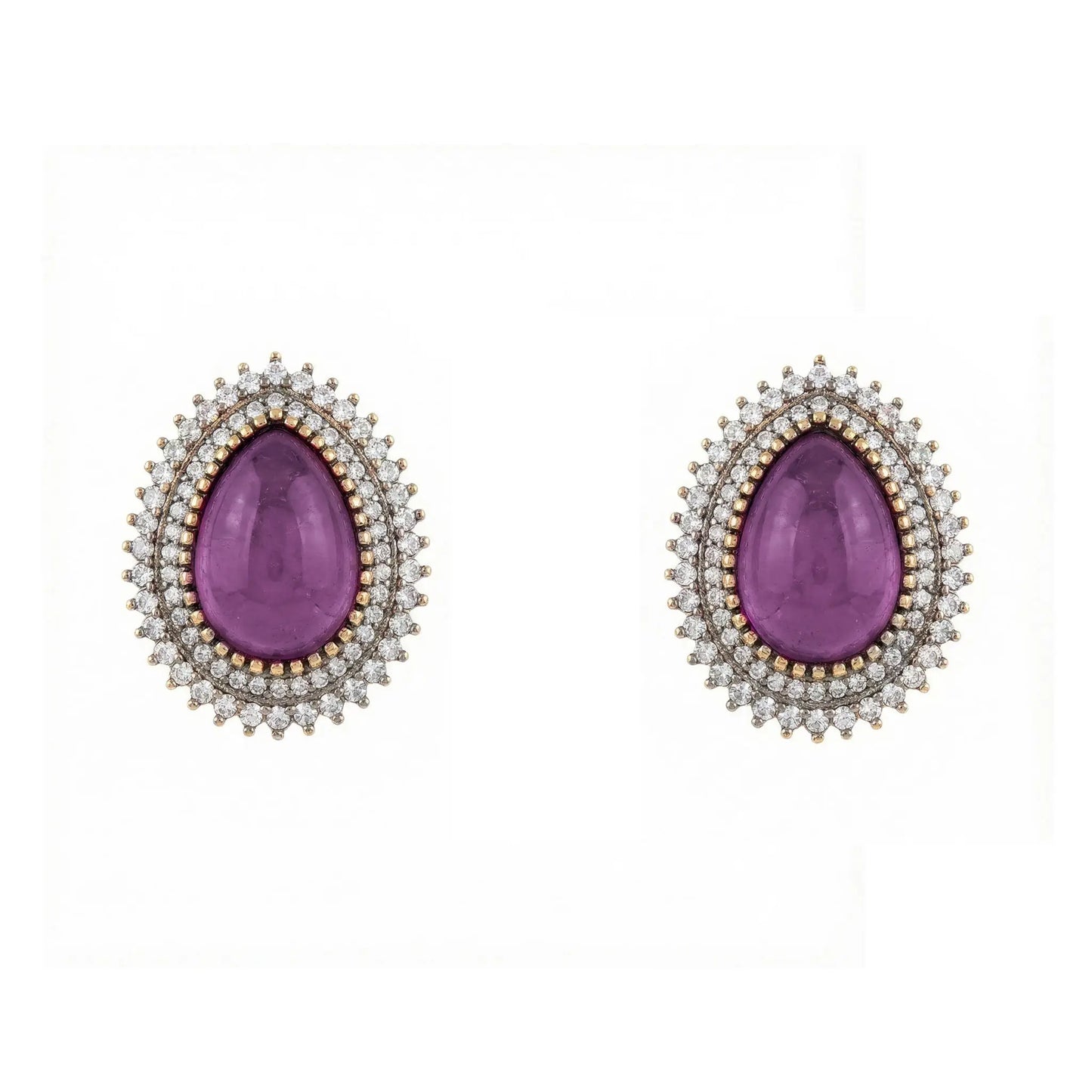 Venta Flash Vintage Pendientes Rivoli Ed. Limitada Shine Morado