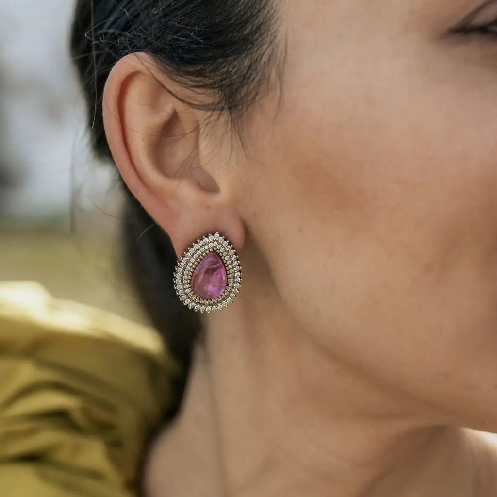 Venta Flash Vintage Pendientes Rivoli Ed. Limitada Shine Buganvilla