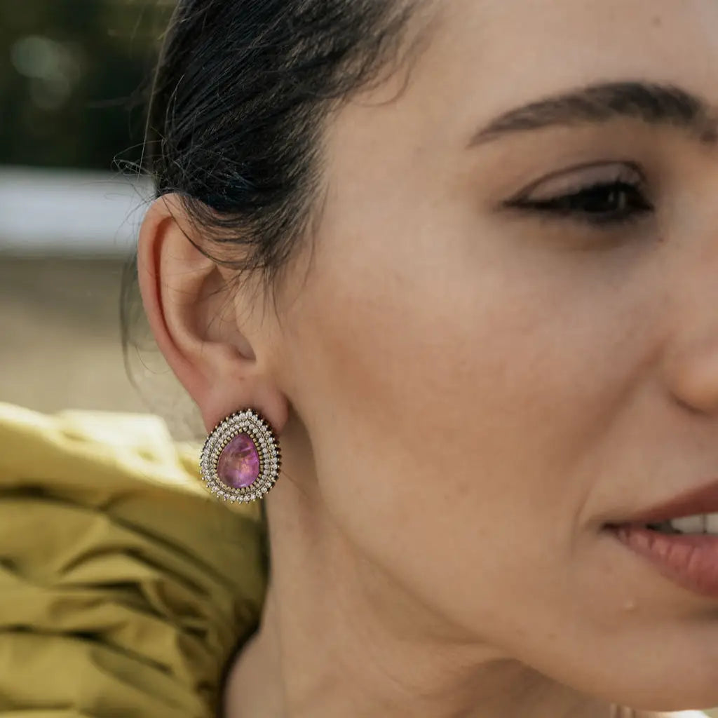 Venta Flash Vintage Pendientes Rivoli Ed. Limitada Shine Buganvilla