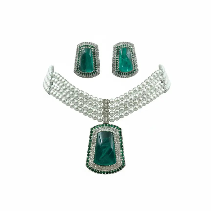 Venta Flash Vintage Conjunto Bruma Ed. Limitada Plata Verde