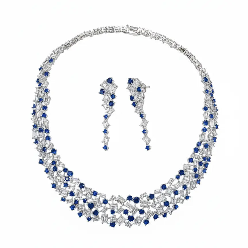 Venta Flash Vintage Conjunto Rubelia Ed. Limitada Plata Azul  y Shine