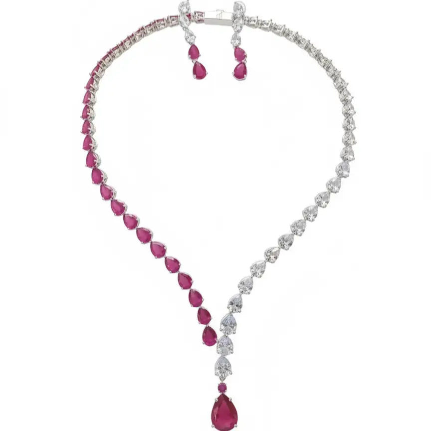 Venta Flash Vintage Conjunto Rubina Ed. Limitada Plata Fucsia y Shine