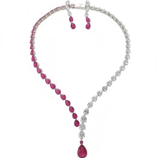 Venta Flash Vintage Conjunto Rubina Ed. Limitada Plata Fucsia y Shine