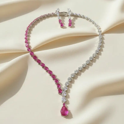 Venta Flash Vintage Conjunto Rubina Ed. Limitada Plata Fucsia y Shine