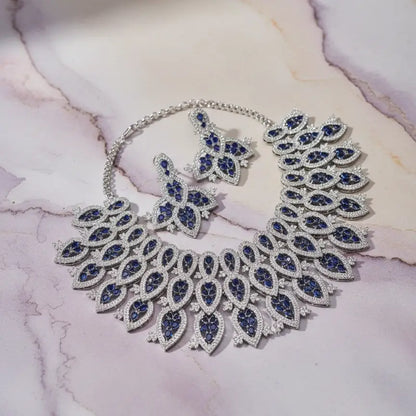 Venta Flash Vintage Conjunto Saphira Ed. Limitada Plata Azul y Shine