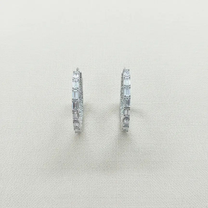 Venta Flash Vintage Pendientes Aros Luci Ed. Limitada Plata Shine