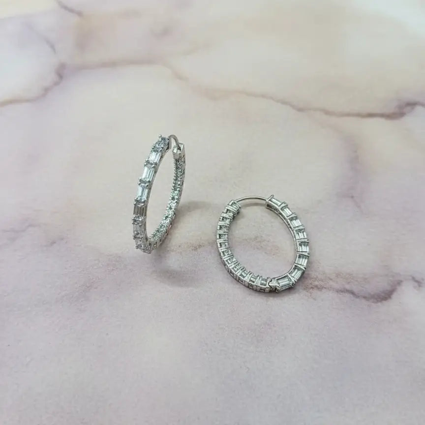 Venta Flash Vintage Pendientes Aros Luci Ed. Limitada Plata Shine