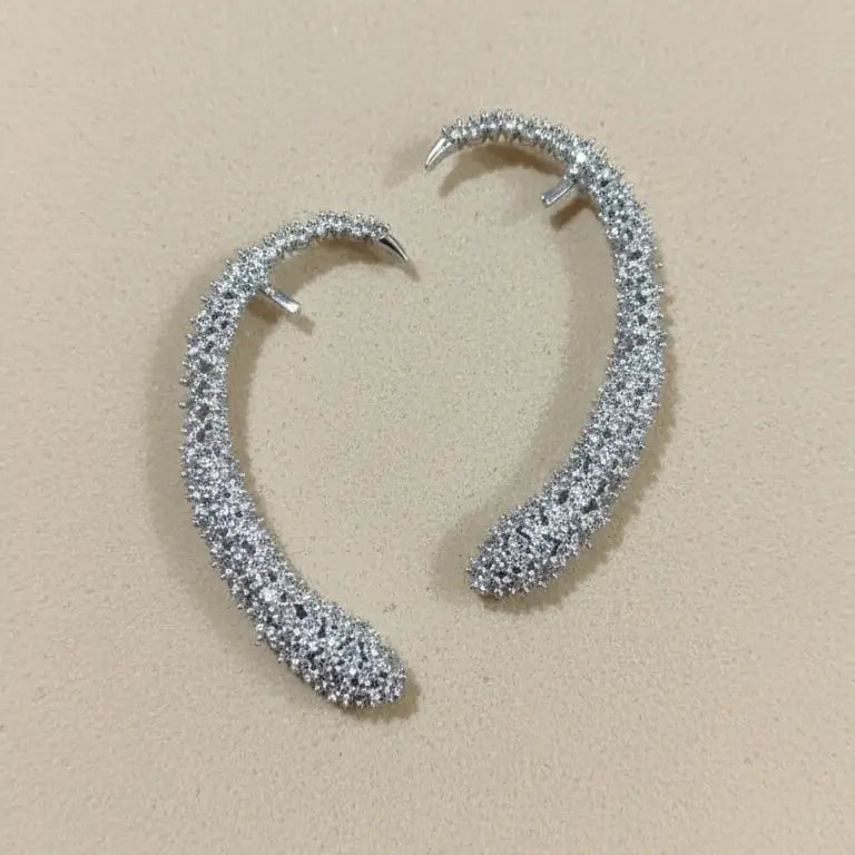 Venta Flash Vintage Pendientes Brillanza Earcuff Ed. Limitada Plata Shine