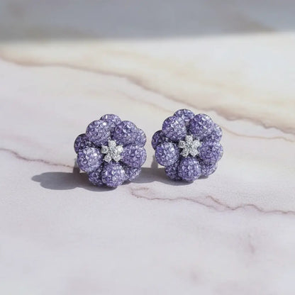 Venta Flash Vintage Pendientes Floréa Ed. Limitada Morado