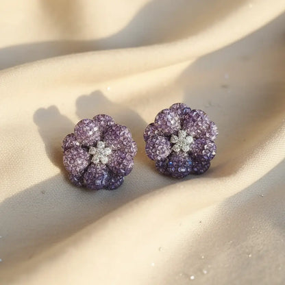 Venta Flash Vintage Pendientes Floréa Ed. Limitada Morado
