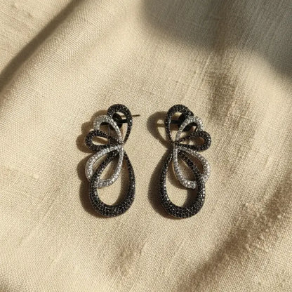 Venta Flash Vintage Pendientes Lazzo Ed. Limitada Cromo Negro y Shine