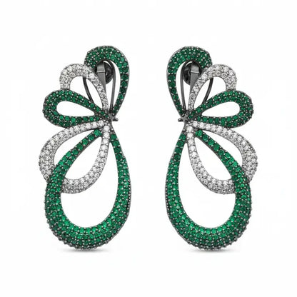 Venta Flash Vintage Pendientes Lazzo Ed. Limitada Cromo Verde y Shine