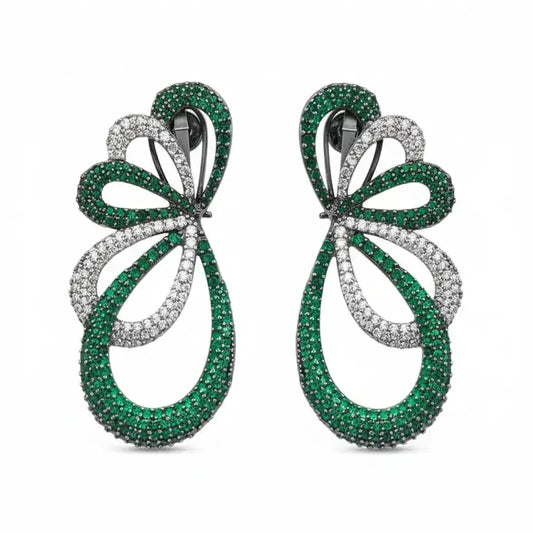 Venta Flash Vintage Pendientes Lazzo Ed. Limitada Cromo Verde y Shine